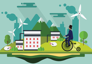 Bicicleta Cartoon Free Vector - vector gratuit #422665
